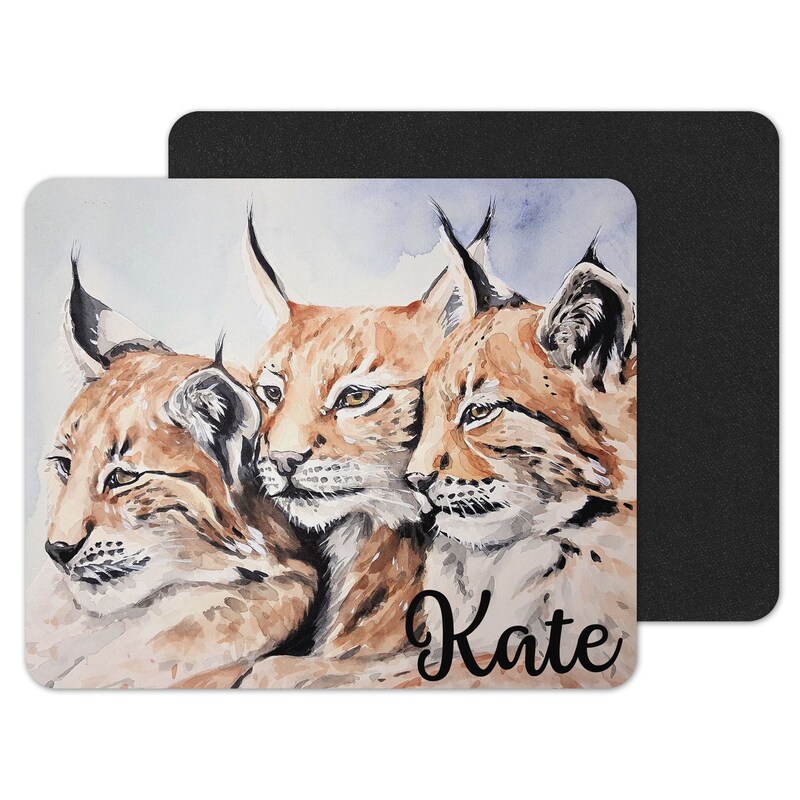 Bobcat Trio Custom Personalized Mouse Pad